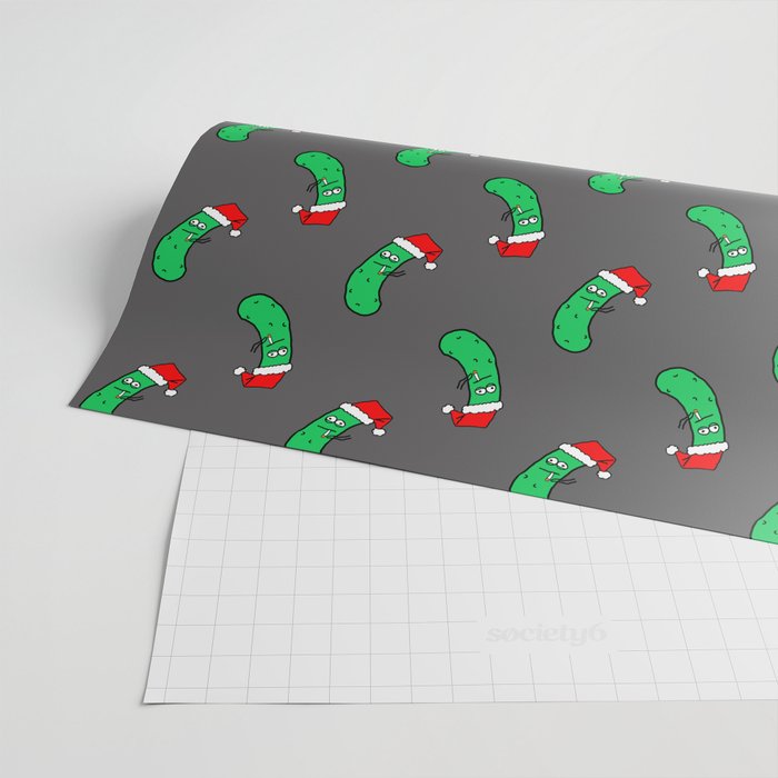 Christmas Pickle Wrapping Paper Wrapping Paper by Laura Shockley