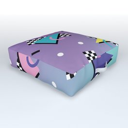 Memphis pattern 59 - 80s / 90s Retro Outdoor Floor Cushion