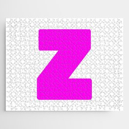 Z (Magenta & White Letter) Jigsaw Puzzle
