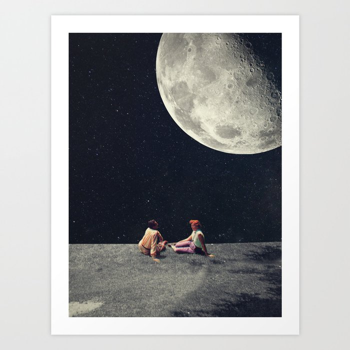 I Gave You the Moon for a Smile Art Print