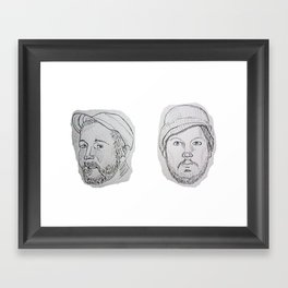 Modest Beards Framed Art Print