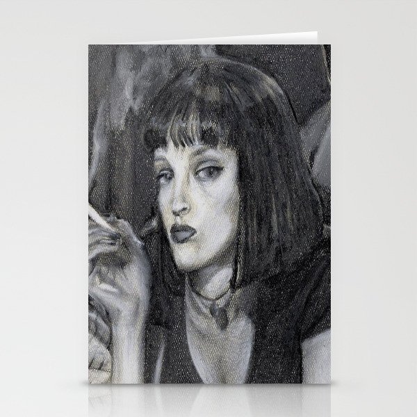 Uma Thurman Pulp Fiction Stationery Cards By Lililala Society6