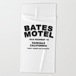 Psycho inspired Bates Motel logo Beach Towel