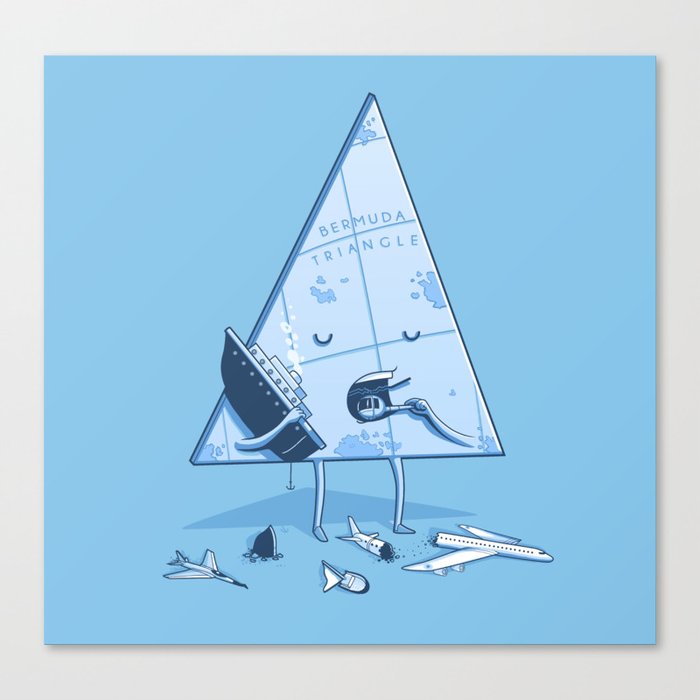 Bermuda triangle Canvas Print