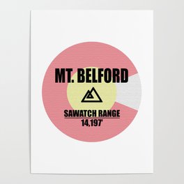 Mt. Belford Colorado Poster
