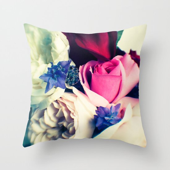 November Roses Throw Pillow