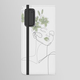 Matcha Lily Girl Android Wallet Case