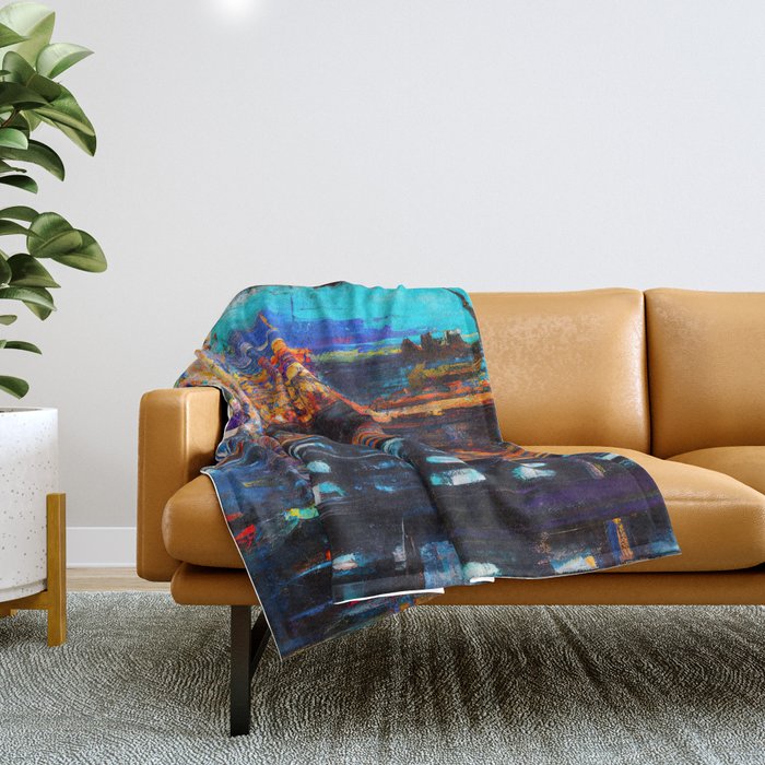 Nights of New York City Throw Blanket