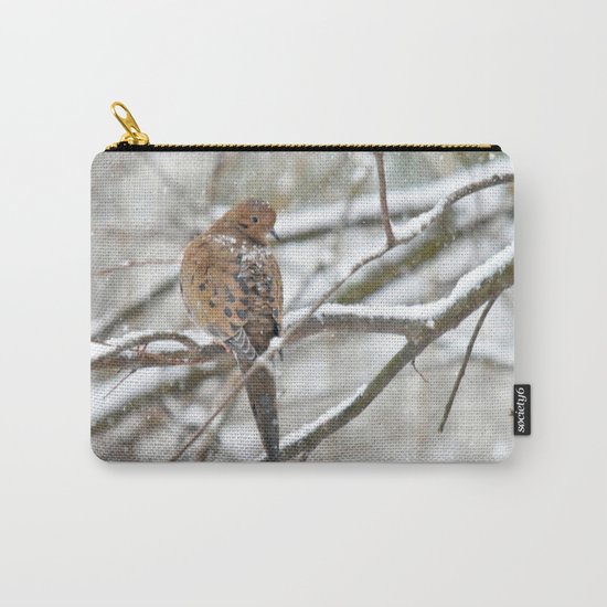 Winter Dove Carry-All Pouch