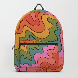 Groovy Rainbow Melt Backpack