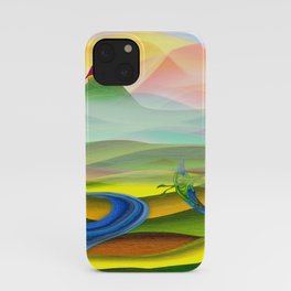 Fantasy valley naive artwork iPhone Case