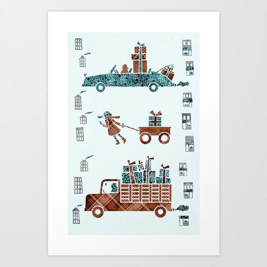 Present Transportation Art Print