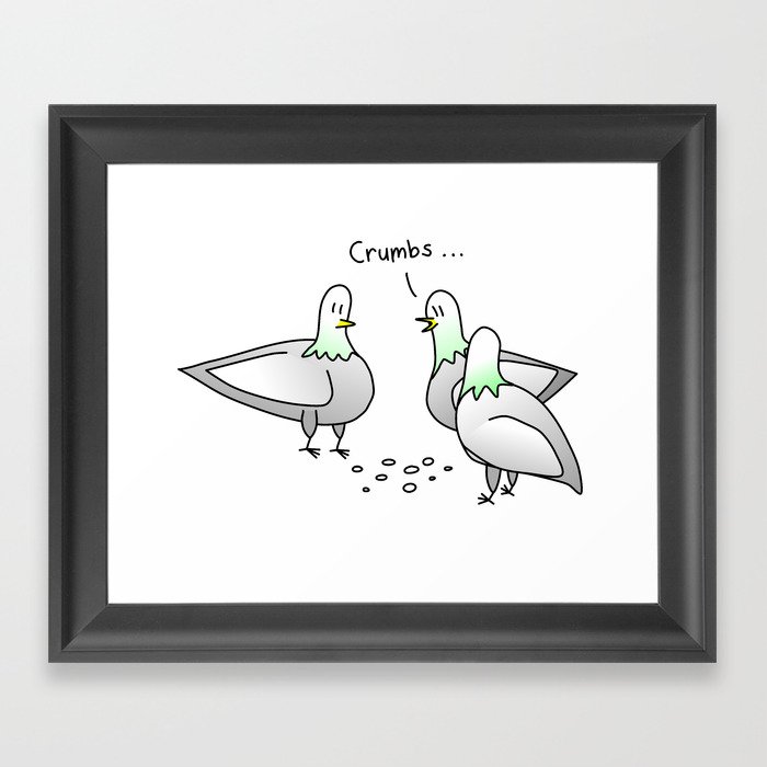 Crumbs Framed Art Print