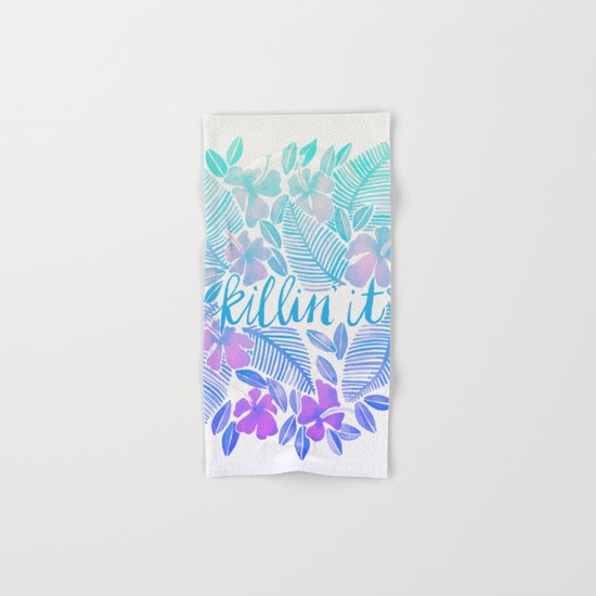 Killin' It – Turquoise + Lavender Ombré Hand & Bath Towel