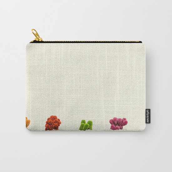 Creamy Cactus Colors Cuteness Cups Carry-All Pouch