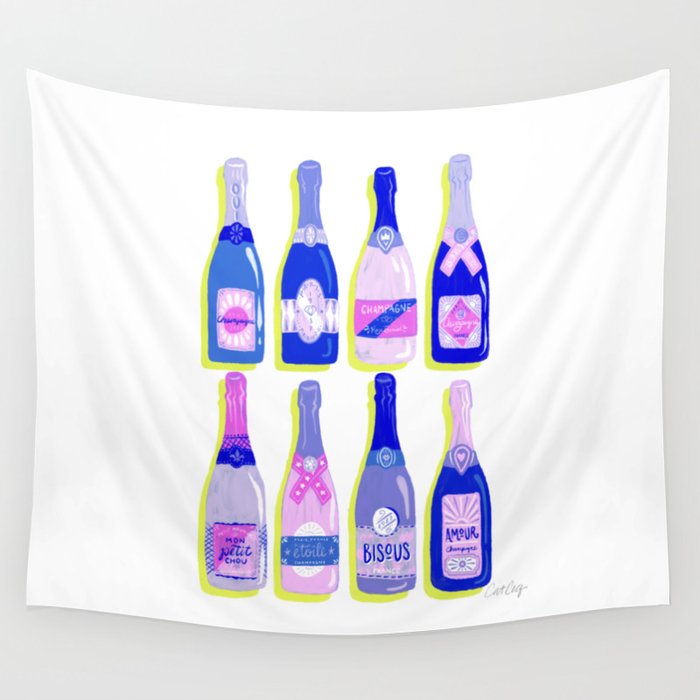French Champagne Collection – Indigo Wall Tapestry