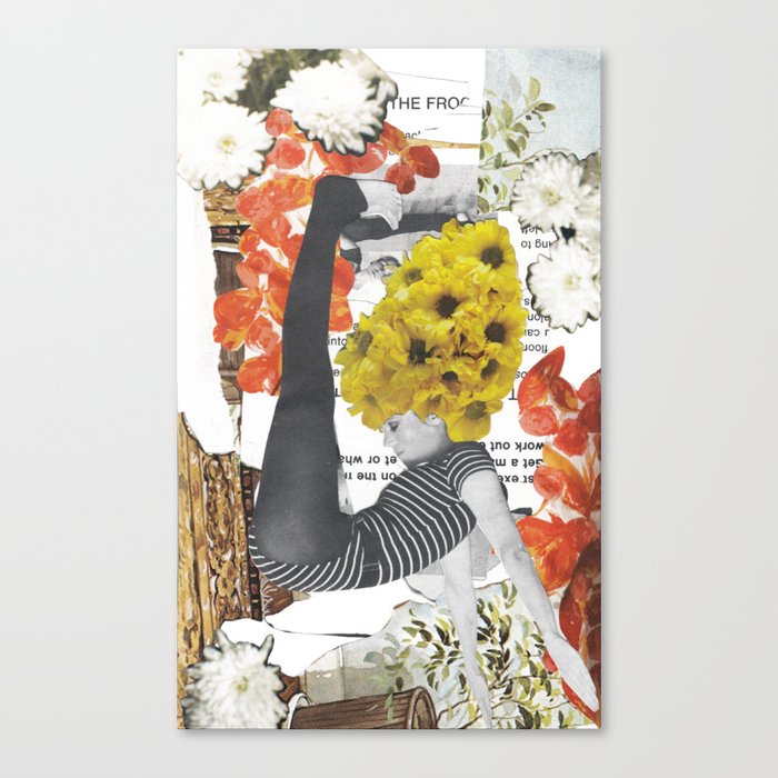 Fonda Flower Collage Canvas Print