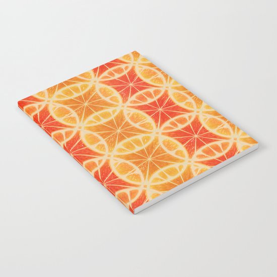 Orange Slice Pattern Notebook