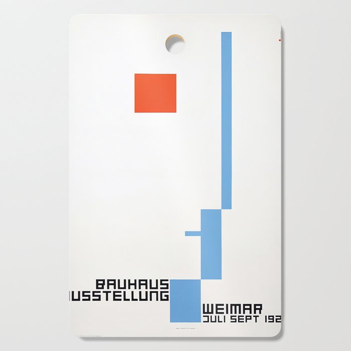 Bauhaus Poster Ausstellung Weimar White Cutting Board