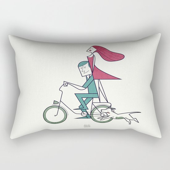 Faster than the wind Rectangular Pillow