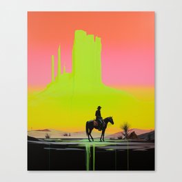 Neon West - Mango Canvas Print