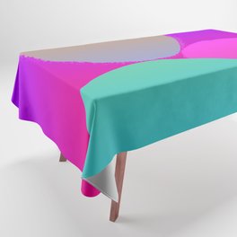 Colorful 80s Arches and Circles Balance Tablecloth