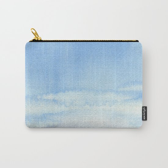 Sky and Grass Landscape Watercolor Carry-All Pouch