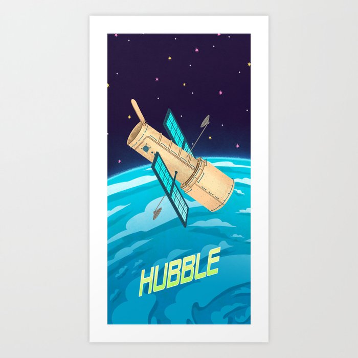 Revolutionary Spacecrafts Series: Hubble Art Print