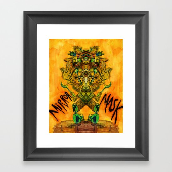 Mirror Mask Framed Art Print