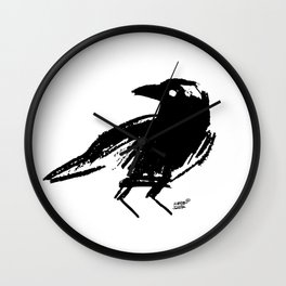 Crow Wall Clock