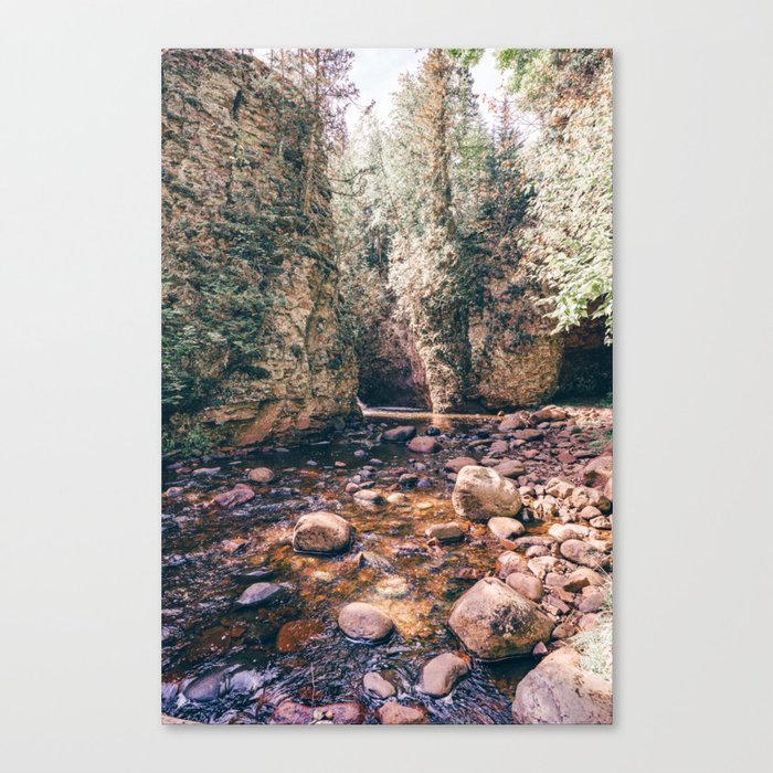 River Canyon | Nature and Landscape Photography | Grand Marais Minnesota Canvas Print