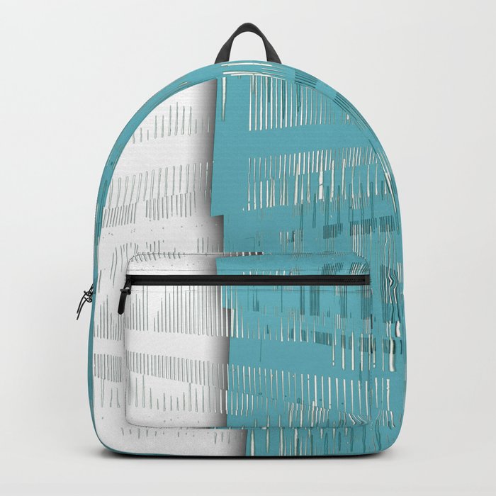 Blue white design Backpack