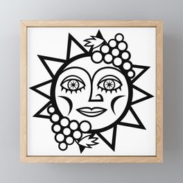 The Sun Loves Grapes Framed Mini Art Print