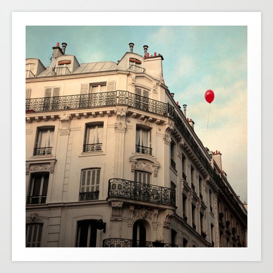 Balloon Rouge Art Print