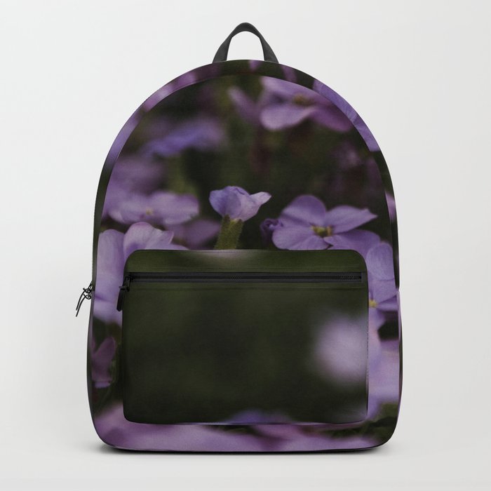 purple flower backpack