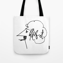 Vonnegut Self Portrait Artwork, Design for Wall Art, Prints, Posters, Tshirts, Bags, Women, Men, Kid Tote Bag