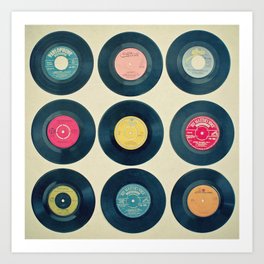 Vinyl Collection Art Print