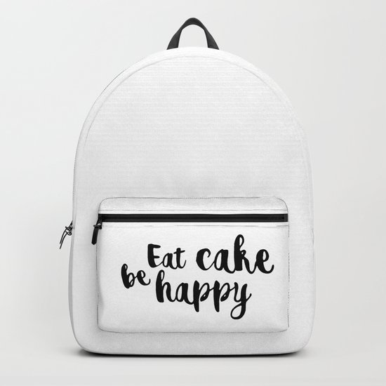 Eat cake be happy Backpack