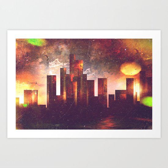 Good night Manhattan Art Print