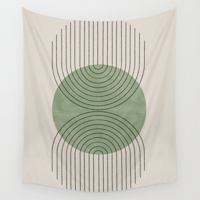 Perfect Touch Green Wall Tapestry