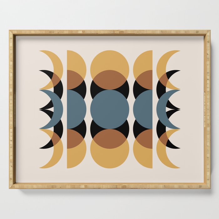 Moon Phases Abstract VI Serving Tray