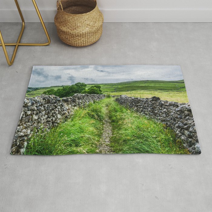 Great Britain Photography - Beautiful Trail In A National Park Rug