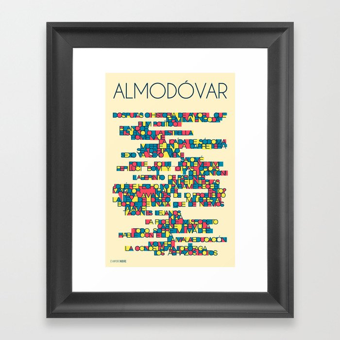 Almodóvar Framed Art Print by Chambre Noire