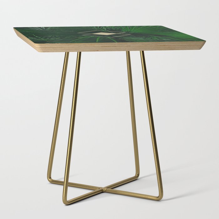 Green Geometry (without frame) Side Table