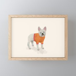 Petunia the dog Framed Mini Art Print