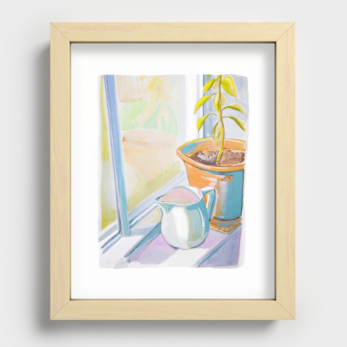 Morning Light - Pitcher and Plant Recessed Framed Print