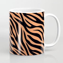 Tiger Slinking Through Jungle illustration - retro style Coffee Mug