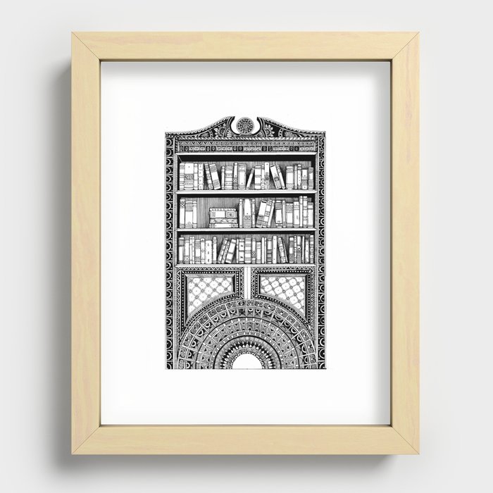 BOOKS Recessed Framed Print