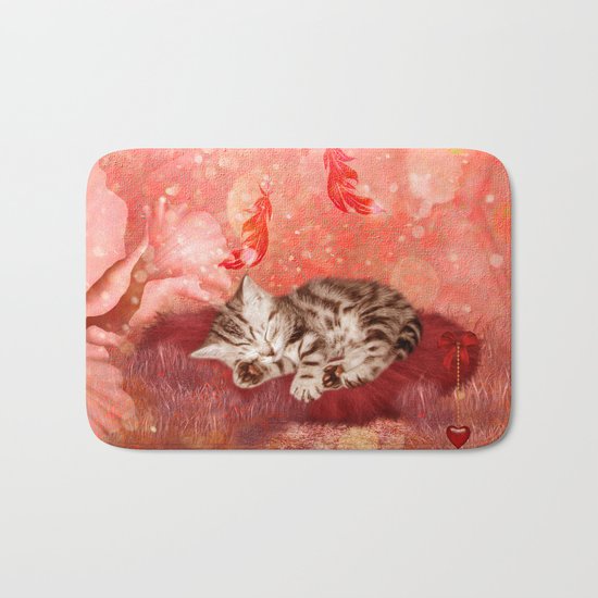 Cute little kitten Bath Mat