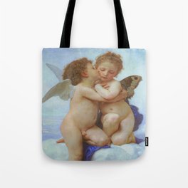 Kissing Cupid and Psyche---L'Amour et Psyché Tote Bag